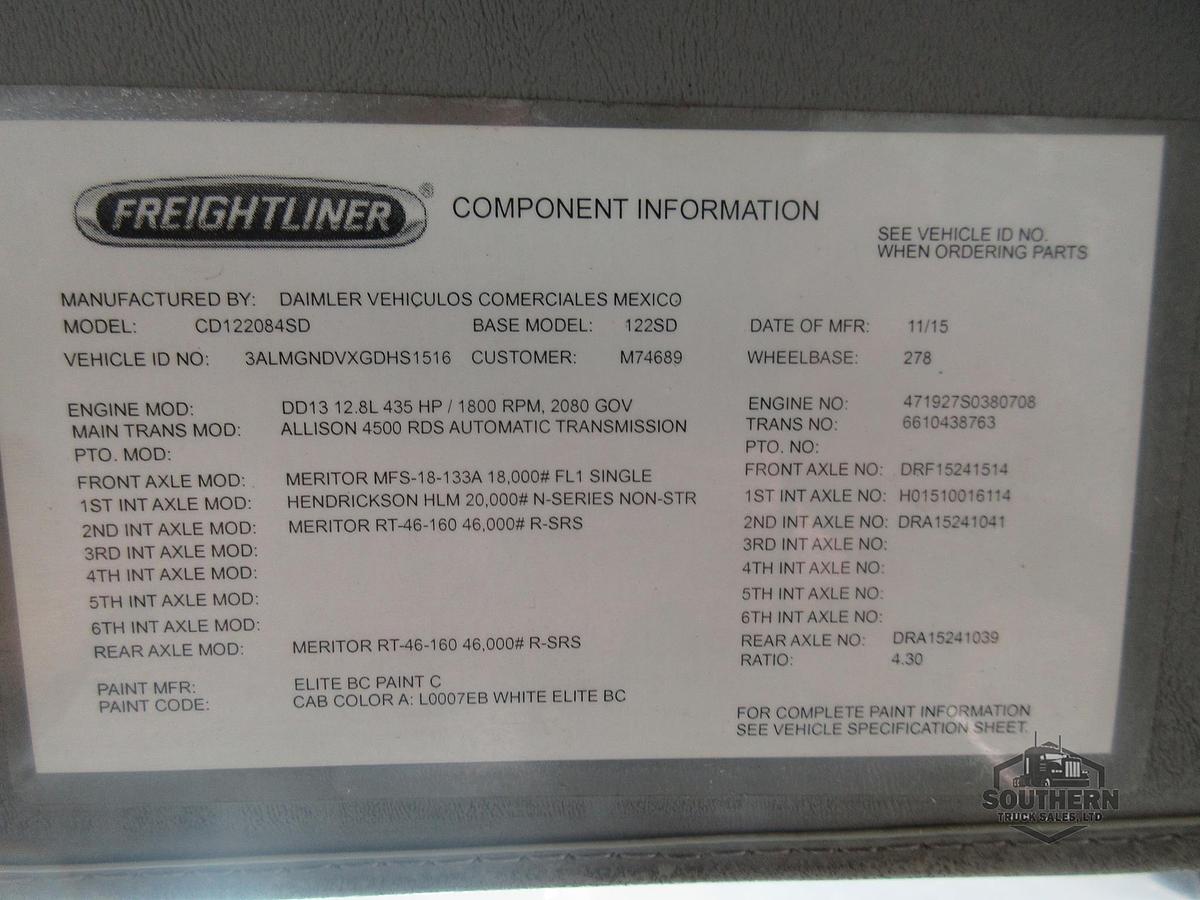 Used 2016 FREIGHTLINER CORONADO 122 SD