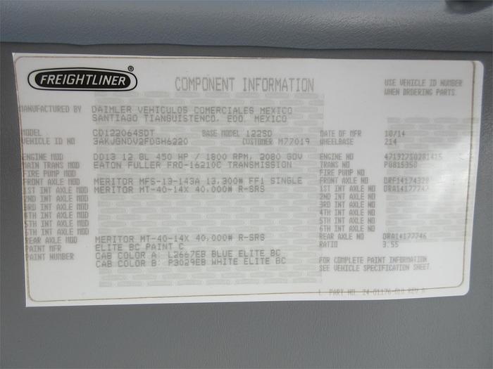 Used 2015 FREIGHTLINER CORONADO 122 SD