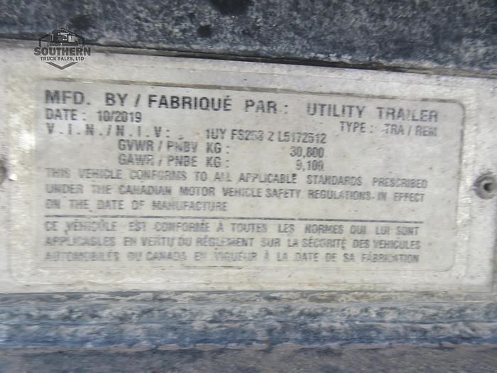 Used 2020 UTILITY 53 CAL LEGAL REAR SLIDE