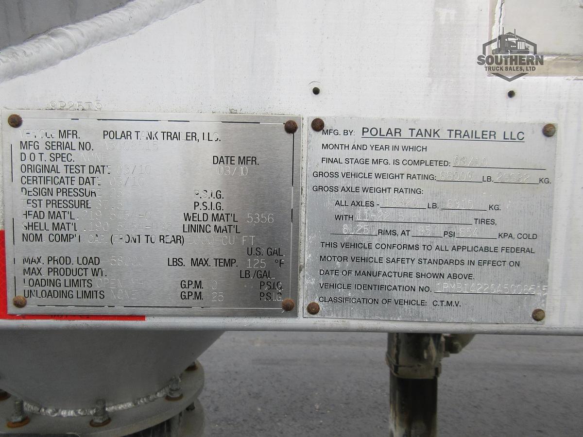 Used 2010 POLAR Tandem Axle