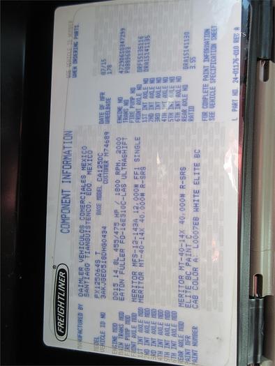 Used 2016 FREIGHTLINER CASCADIA 125