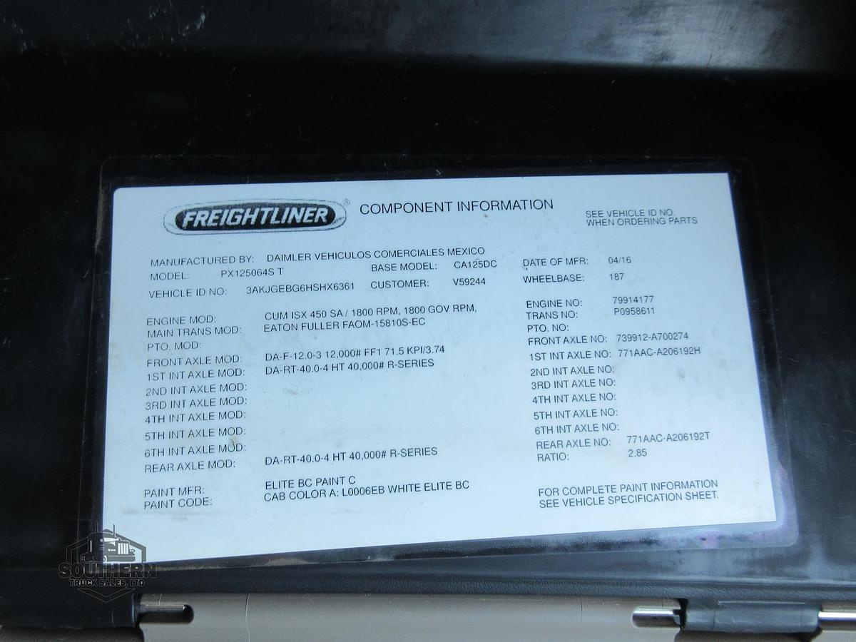 Used 2017 FREIGHTLINER CASCADIA 125