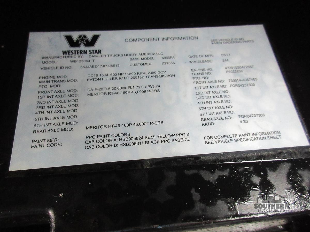 Used 2018 WESTERN STAR 4900