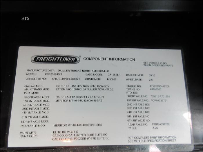 Used 2017 FREIGHTLINER CASCADIA 125