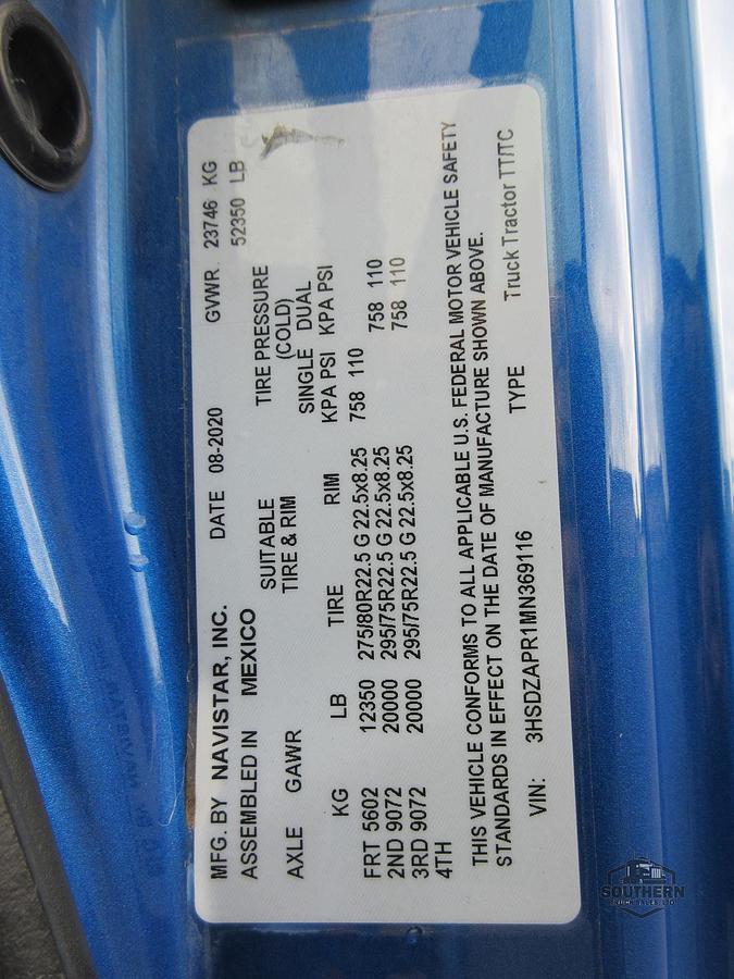 Used 2021 INTERNATIONAL LT