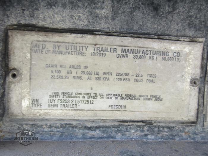 Used 2020 UTILITY 53 CAL LEGAL REAR SLIDE