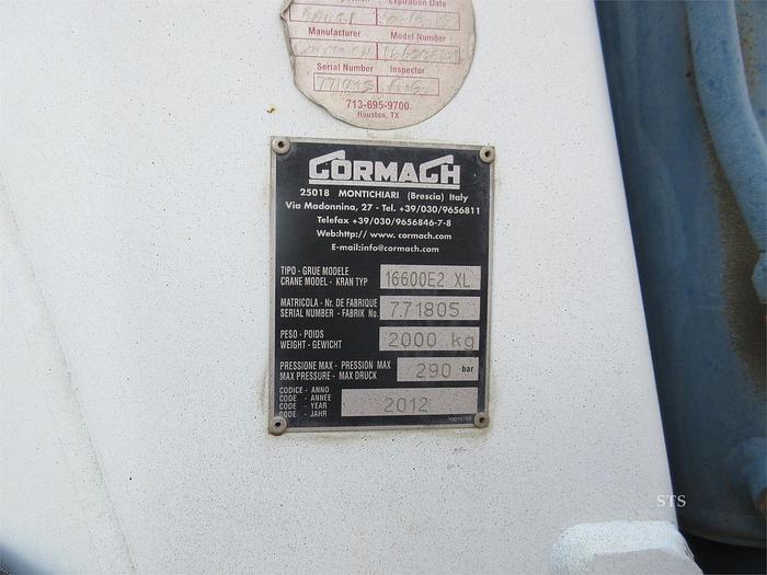 Used 2012 CORMACH 16600E2 MOUNTED ON 2013 PETERBILT 348