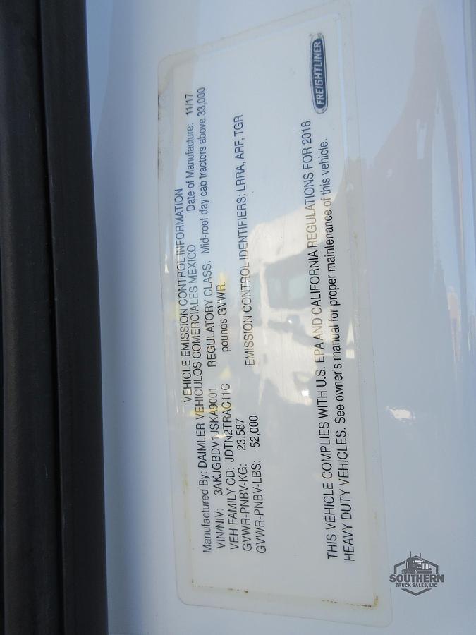 Used 2018 FREIGHTLINER CASCADIA 113