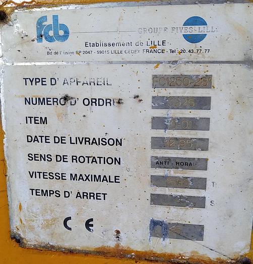 Usado Centrífuga Fives Cail Group FC1250-28