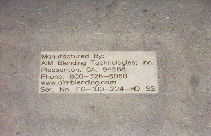 Used 100 CU. FT. DOUBLE RIBBON BLENDER - S/S - 50 HP