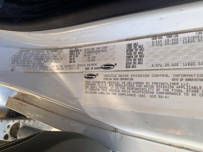 Used 2005 Sterling with Cleasby 41' Roofing Conveyor. Clean, Low Miles