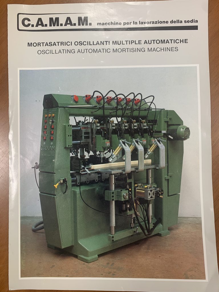 Usato Foratrice oscillante orizzontale e verticale, doppia, per elementi di sedia