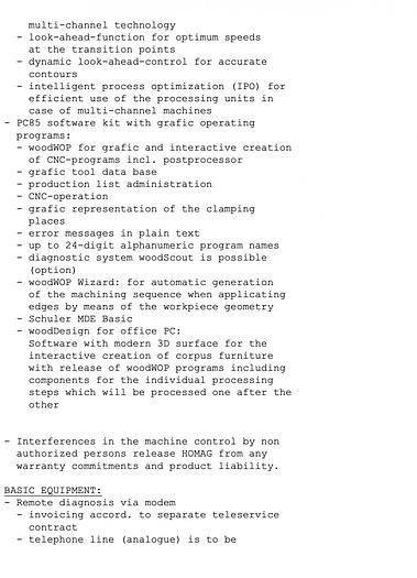 Used Homag BAZ211 Venture 20 CNC