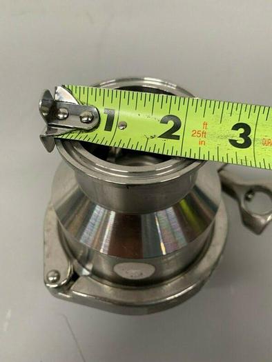 Used Stainless Steel Check Valve w/ 2" Sanitary Fittings