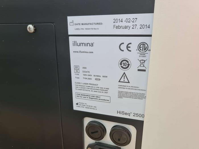Used Illumina HiSeq 2500 Sequencer