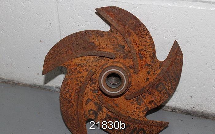 Used Goulds 3196 Impeller, 9.5", 5-Vane, Casting No.: 54019 (For 2x3x10 Pump) #21830