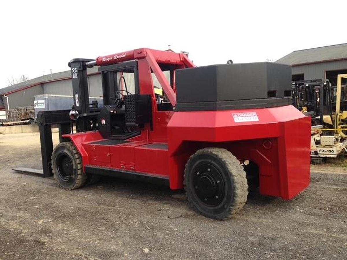 Used Bristal RS80 Forklift – Diesel Engine – Automatic Transmission – Direct Lift Mast – 8’ Forks