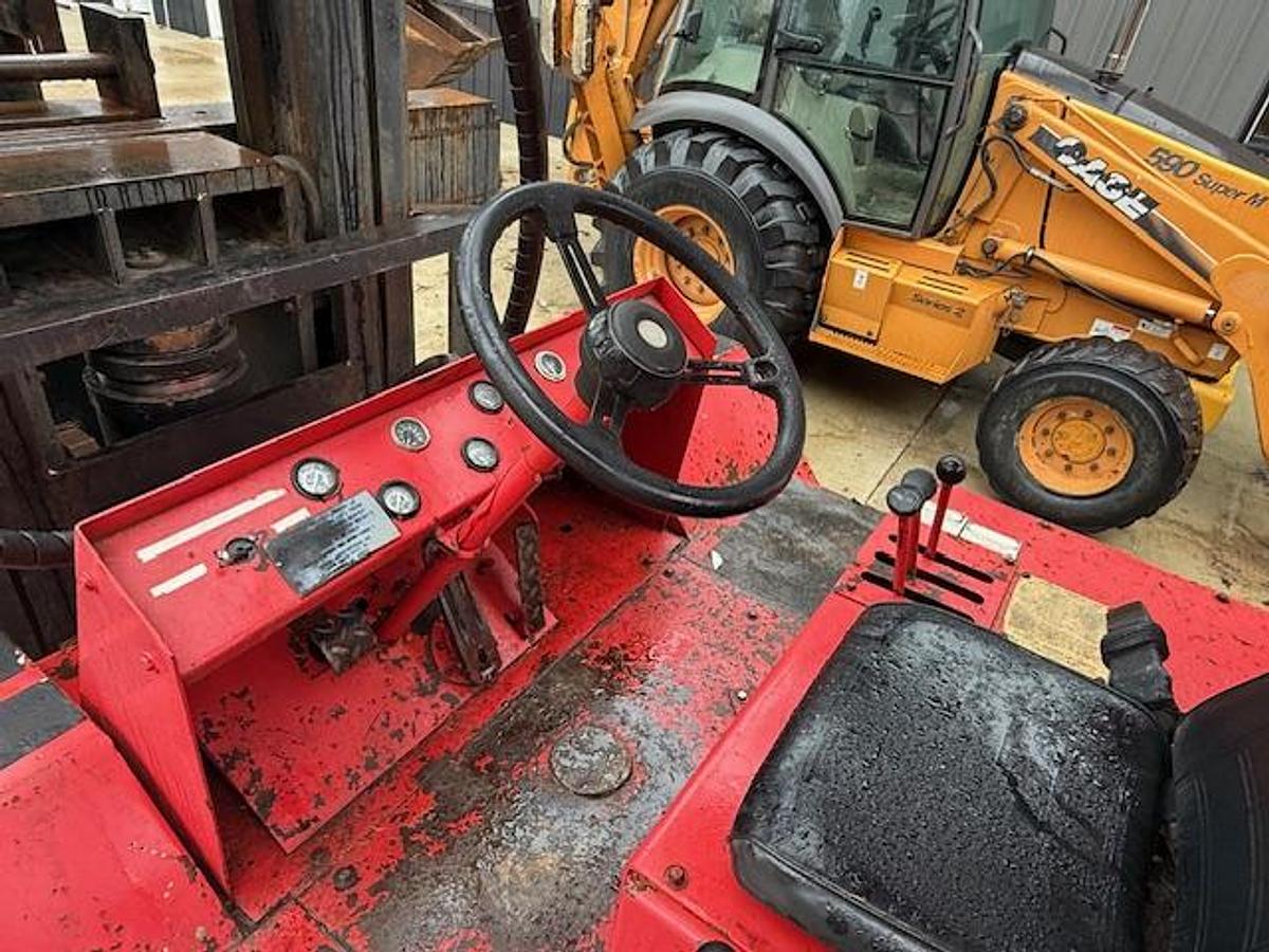 Used Bristal RS80 Forklift – 80,000 lb Capacity 24” Load Center – Diesel Engine – Direct Lift Mast – 8’ Forks – Hydraulic Boom
