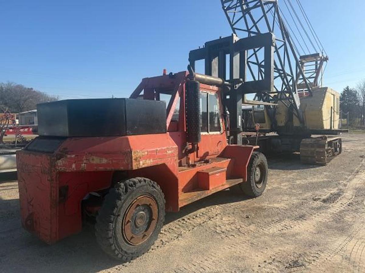 Used Bristal RS80 Forklift – Diesel Engine – Direct Lift Mast – 8’ Forks – Rigging Boom – 10.00-20 Tires