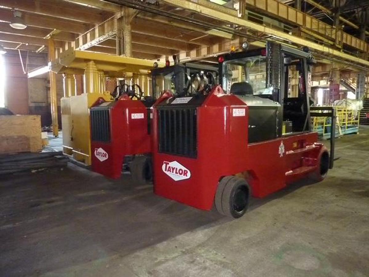 Used Taylor TC400L Forklift – 40,000 lb Capacity – V8 Propane Engine – Automatic Transmission – Direct Lift Mast – 8’ Forks