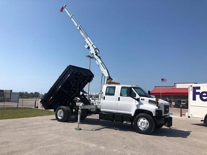 Used 2008 GMC 7500 Crew Cab Dump Bed 9,590 lb Knuckle Boom - C08711