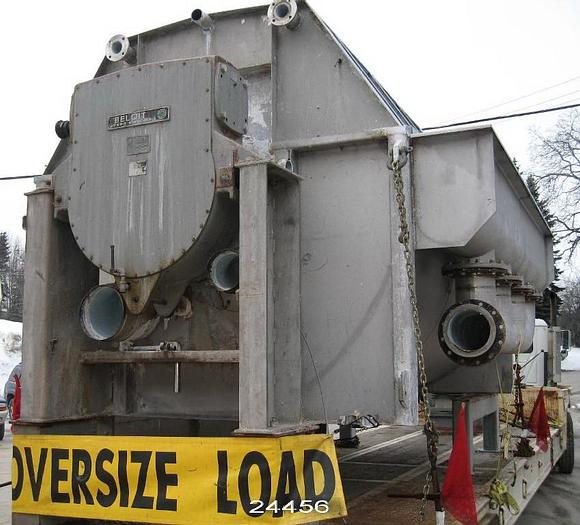 Used Beloit Jones 3980 Poly Disk Filter, 7'6" Disc Diameter With Drive And Auger, Seven Disks Installed #24456