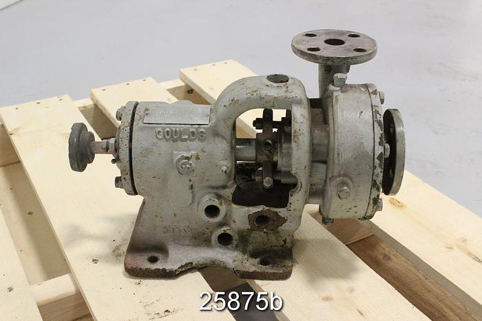 Used Goulds 3199T Pump, 1x1x5, 6 Vane Impeller, 4.87" Diameter Impeller #25875