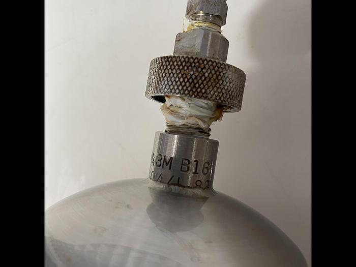 Used Stainless Steel Filter Housing 5" L x 3" Sanitary Fitting w/ Swagelok Valves