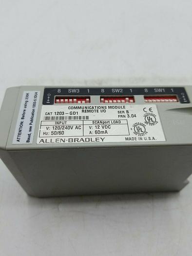 Used ALLEN BRADLEY 1203-GD1 Ser B FRN 3.04