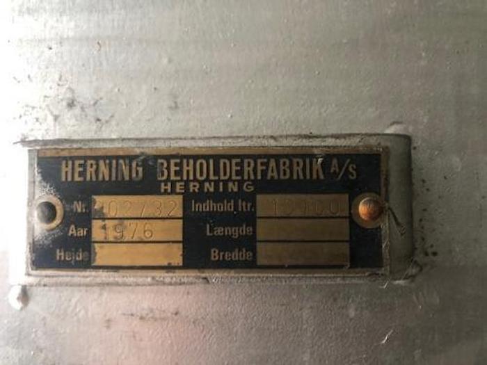 Begagnad 13 m3 järntank med värmespiral SÅLD