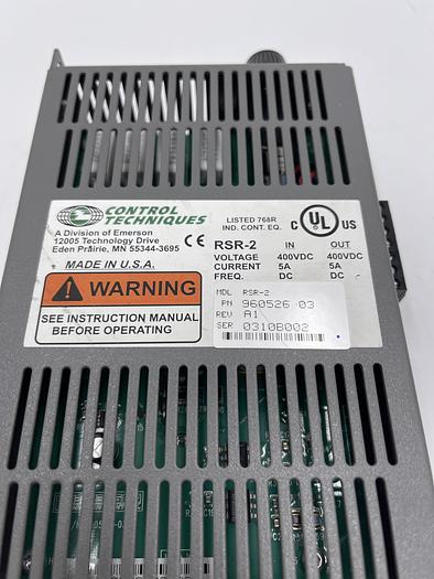 Used Control Techniques RSR-2