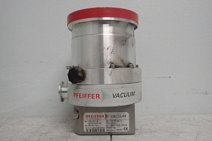 Used Agilent Pfeiffer D-35614 Asslar TMH 262 X S Vacuum Turbo Pump & Controller TC100