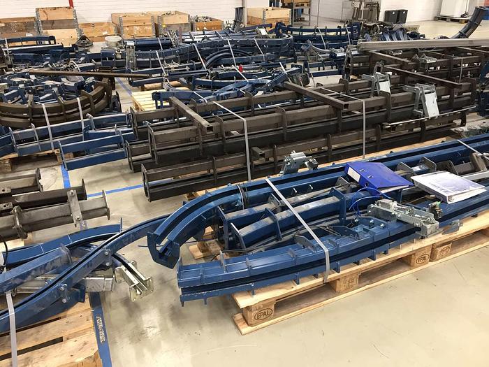 Used 2011 CALDAN A/S Denmark Power and Free overhead conveyor Caldan P&F400