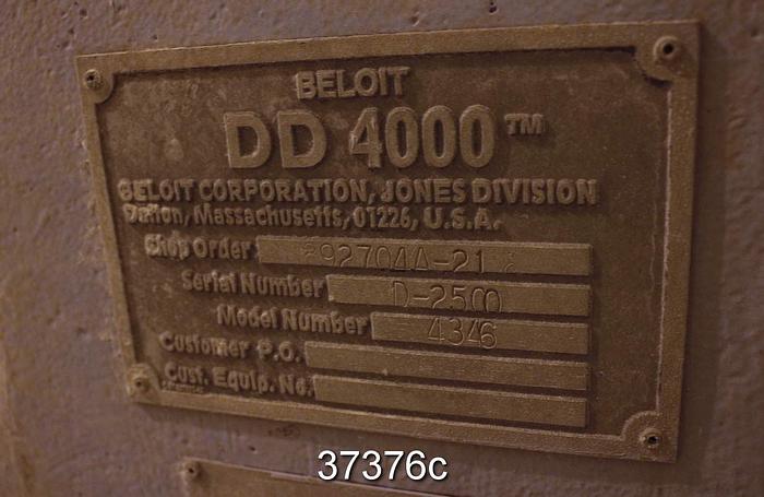 Used Beloit DD4000 42/46" Refiner, 46" Rotor #37376