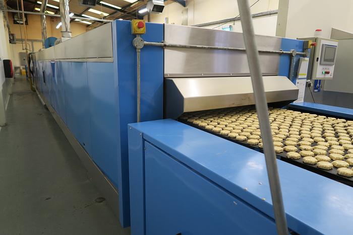 Used Steel Belt Tunnel Oven 1.1m wide x 24m baking