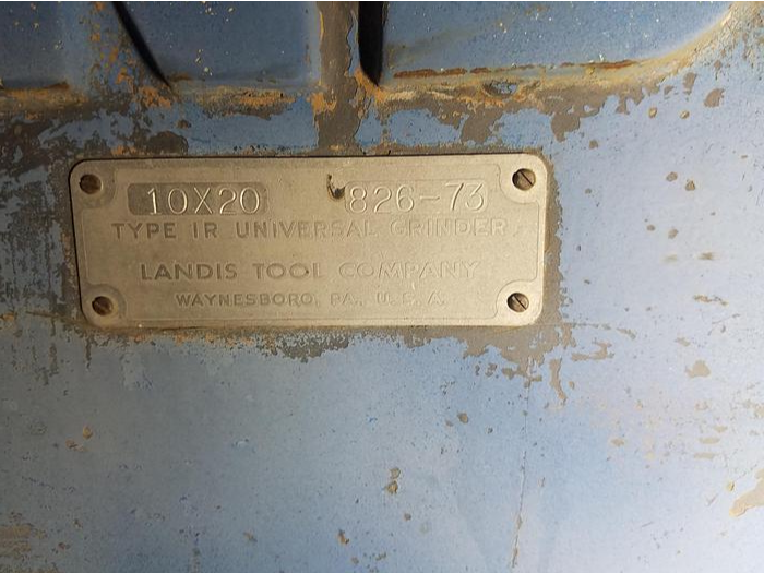 Used Landis 10" x 20" 1R Universal Cylindrical Grinder
