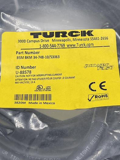 TURCK BSM BKM 34-748-10/S3063
