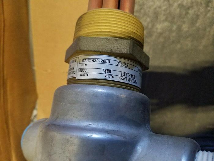 Used 9000 Watts 48 Volts Baltimore Aircoil Immersion Heater 87161A291200 22" Long