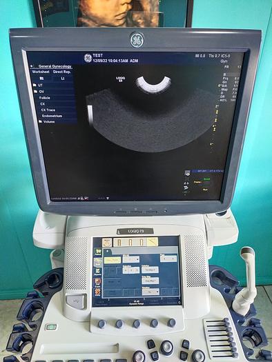 Gebraucht GE LOGIQ E9 Flachbildschirm-Ultraschallgerät inkl. 1 Sonde und DVD-Brenner
