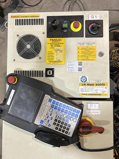 Used FANUC LR MATE 200iD/7LC WITH R30iB CONTROLLER, CABLES, AND TEACH PENDANT