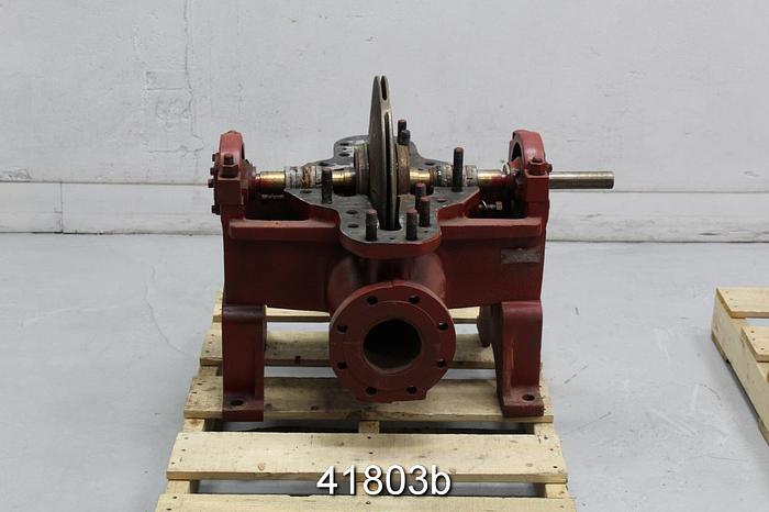 Used Goulds 3405 3x4x17 Split Case Pump, 4-Vane 15.9375" Diameter Brass Impeller #41803