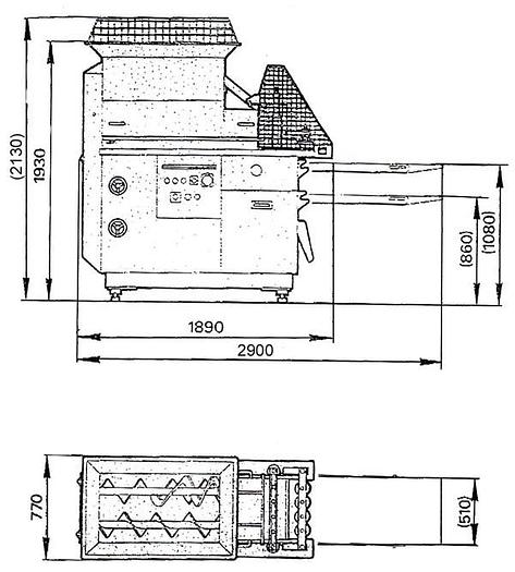 Used Molding machine type GIGANT M6 - producer "Square" Sweden