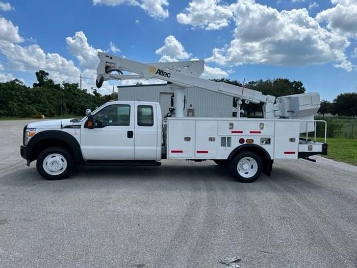 Used Altec AT40G 45ft Bucket Boom on 2013 Ford F550 4x4 Extended Cab Utility Truck – C98558