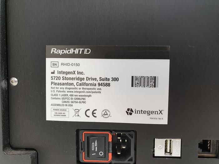 Used Thermo Fisher IntegenX RapidHIT ID system for human identification DNA identification