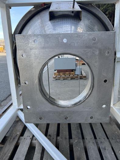 Used Hopper, 7.5 CF, S/St, 46" Diameter X 46" Deep #S744846