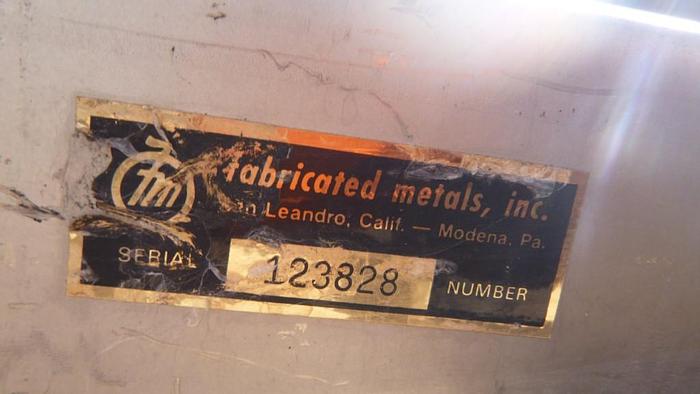 Used Bin, 25 CF, S/st, Tote, 190 Gallon, FLO-BIN, C/B (3) #S743594