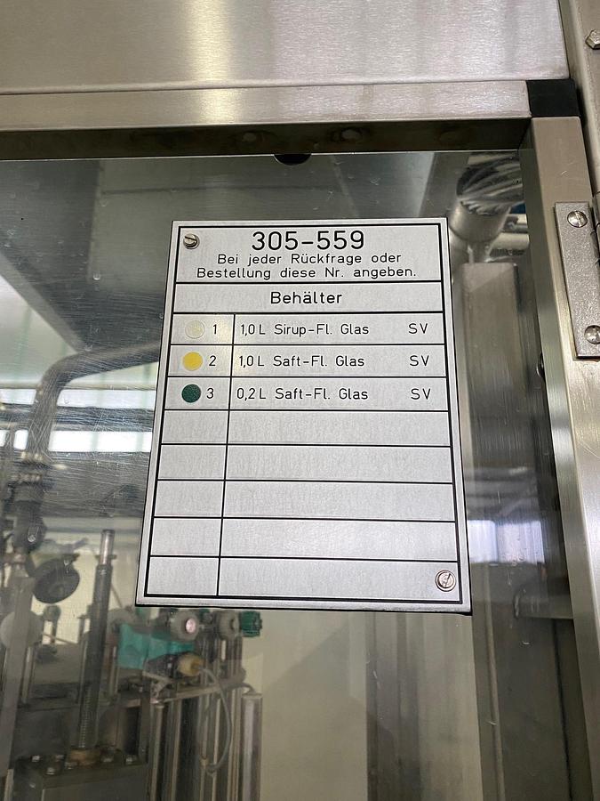 Used USED KRONES GLASS BOTTLE FILLING LINE