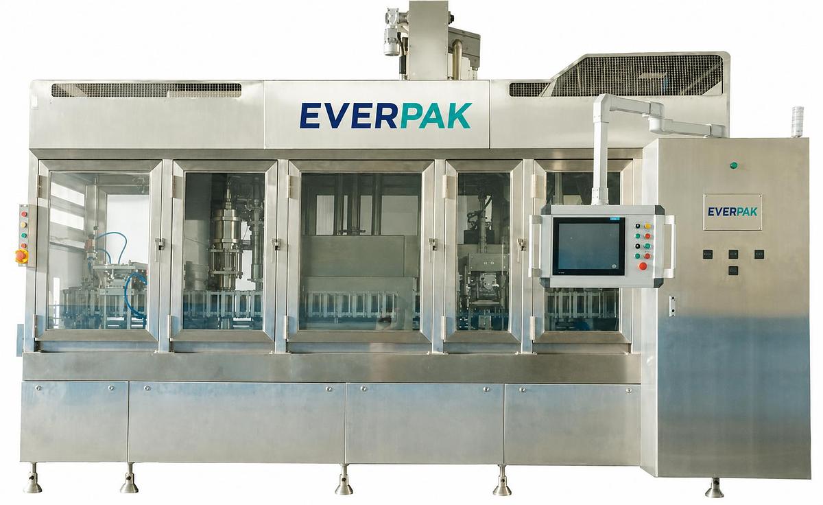 Everpak-3000 Gable Top Carton Filling and Capping Machine 