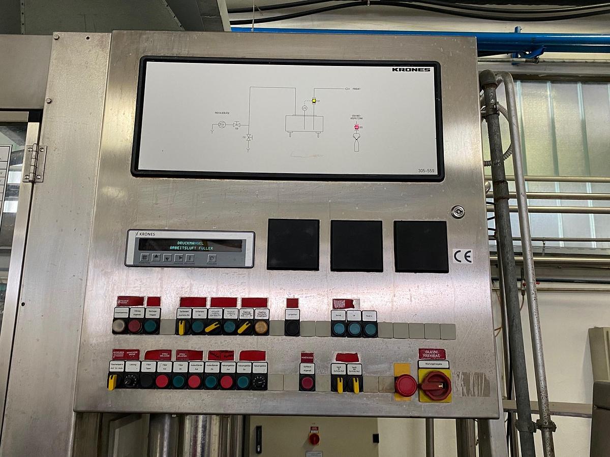 Used USED KRONES GLASS BOTTLE FILLING LINE