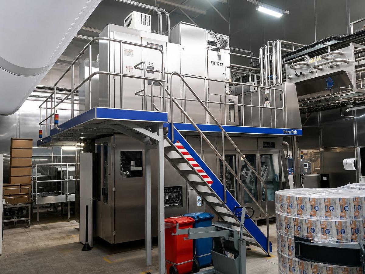 Used USED TETRA PAK A3 FLEX 200ML SLIM COMPLETE FILLING LINE FOR SALE VERSION 150V YEAR 2008